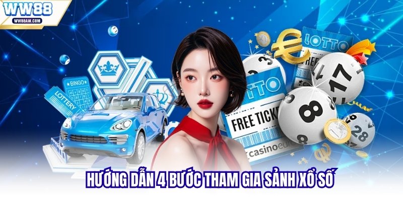 Hướng dẫn 4 bước tham gia sảnh xổ số
