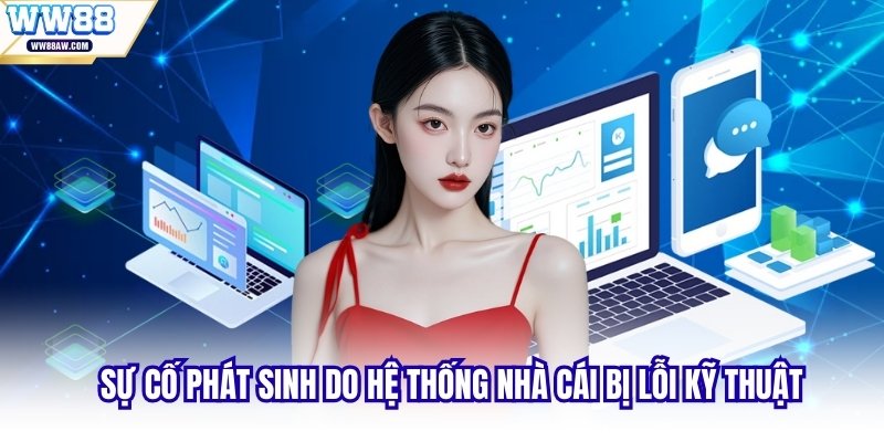 Sự cố phát sinh do hệ thống nhà cái bị lỗi kỹ thuật